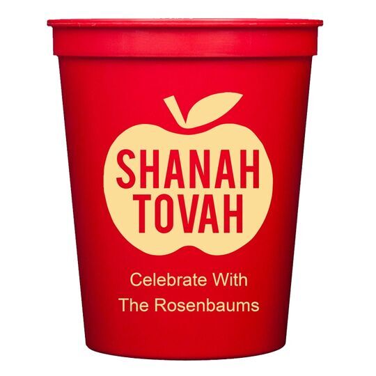 Shanah Tovah Apple Stadium Cups